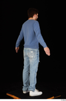  Hamza blue jeans blue sweatshirt dressed standing white sneakers whole body 0014.jpg